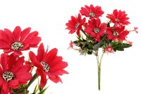 Kapská kopretina - umělá kytice, barva červená. KN5104-RED