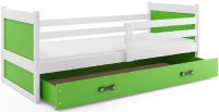 Dětská postel RICO 1 80x190 cm, bílá/zelená