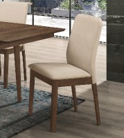 Jídelní čalouněná židle CORSICA ořech/béžová