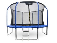 Premium Modrá trampolína 366 cm s vnitřní ochrannou sítí + žebřík - Inside