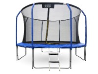 Premium Modrá trampolína 400 cm s vnitřní ochrannou sítí + žebřík - Inside