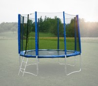 Ochranná síť na trampolínu 244 cm (250 cm) -PVC -na 6 trubek- modrá