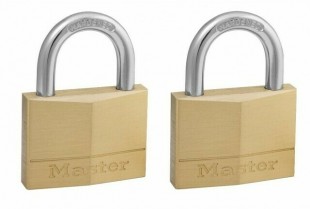 MASTER LOCK Visací zámek mosazný 2x50mm