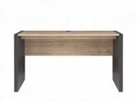 Psací stůl Executive BIU/160, šedý wolfram/dub san remo světlý