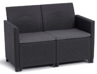 CLAIRE 2 SEATERS SOFA - grafit