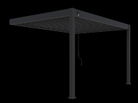 Bioklimatická pergola INTRO PLUS 4x3 m, hliník - do stěny