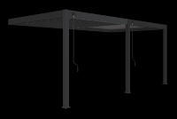 Bioklimatická pergola INTRO PLUS 6x3 m, hliník - do stěny