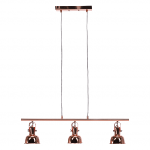 Visící lampa v retro stylu, kov, rose gold, AVIER TYP 4