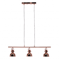 Visící lampa v retro stylu, kov, rose gold, AVIER TYP 4